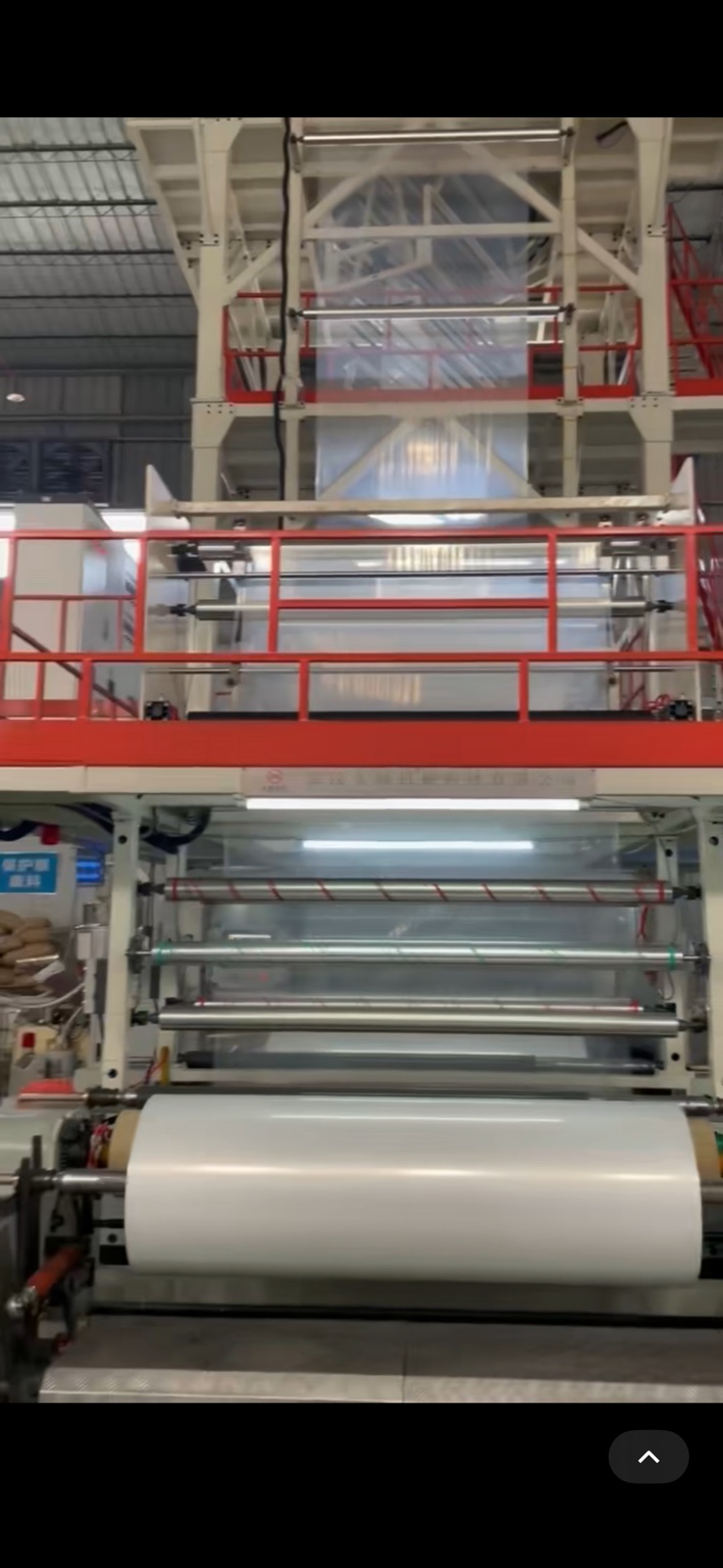 Blown-film production line